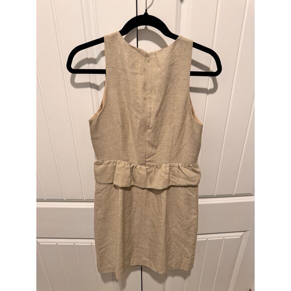 Club Monaco Linen Peplum Dress, Size‎ 4 - Picture 4 of 4